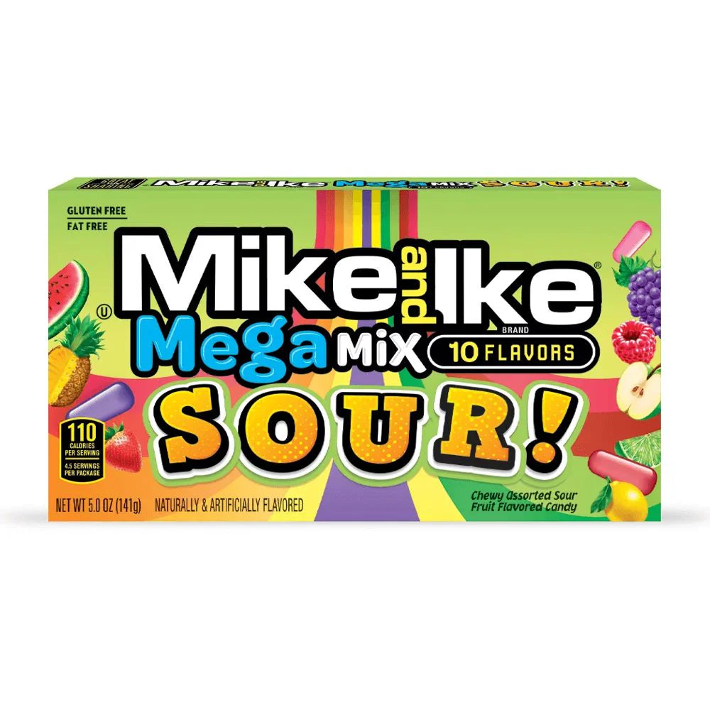 Mike & Ike Sour Mega Mix Theate Box - 4.25oz (120g)