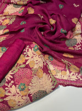 Punjabi Suit (Pure Burberry Tissue Digital Prints )