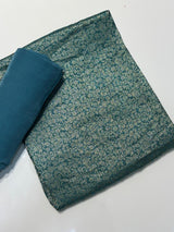 Pure Broket Khin Khab Concept Matching With Pure Crape Silk