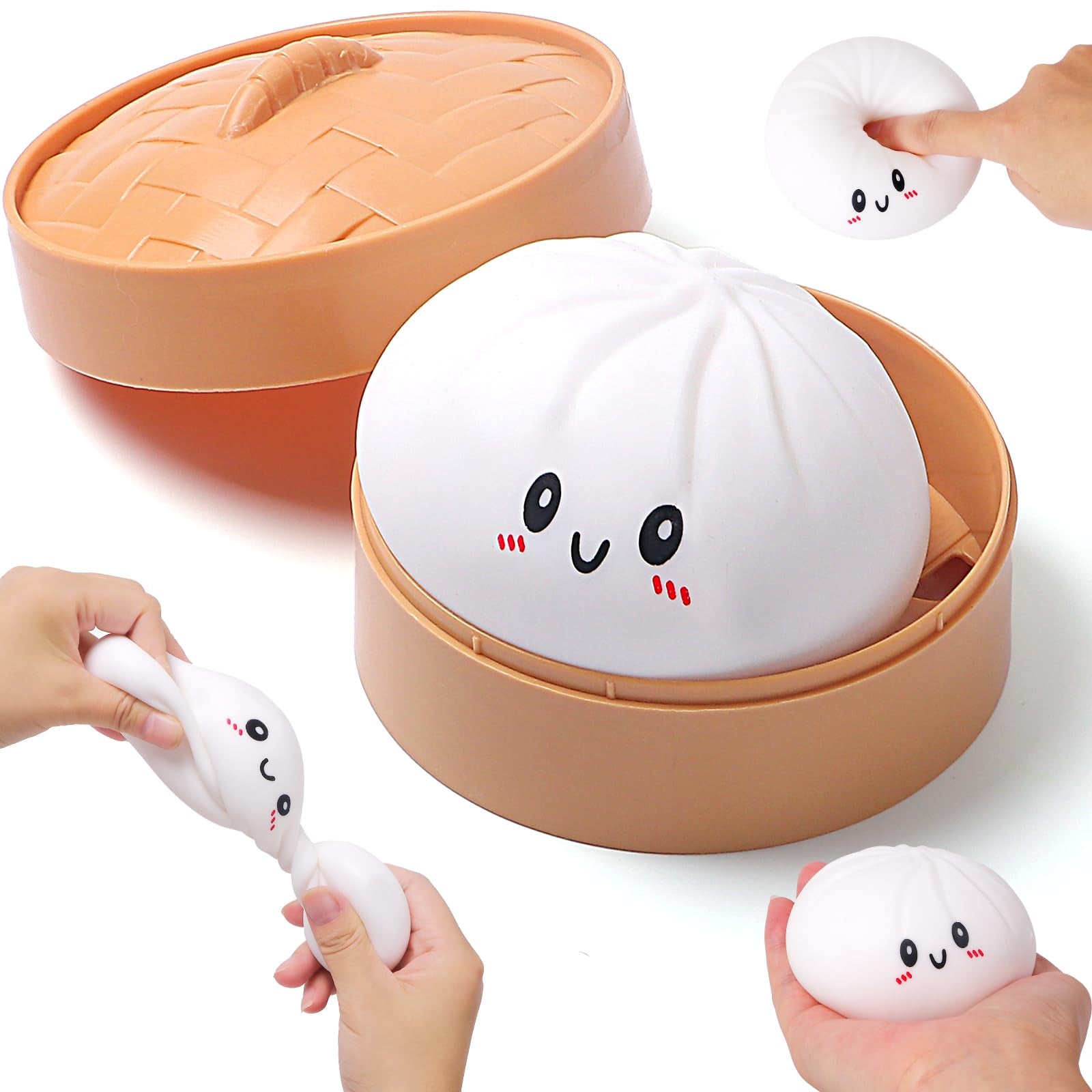 Squeezy Dumplings Toys | 12 Packs | Squeezy Stress Balls
