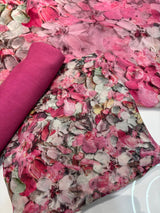 Punjabi Suit (Pure Burberry Tissue Digital Prints )