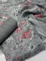 Punjabi Suit (Pure Burberry Tissue Digital Prints )
