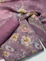 Punjabi Suit (Pure Burberry Tissue Digital Prints )