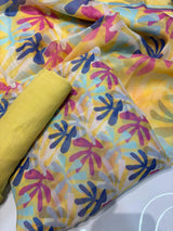 Punjabi Suit (Pure Burberry Tissue Digital Prints )