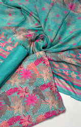 Punjabi Suit (Pure Burberry Tissue Digital Prints )