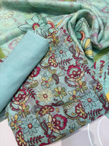 Punjabi Suit (Pure Burberry Tissue Digital Prints )
