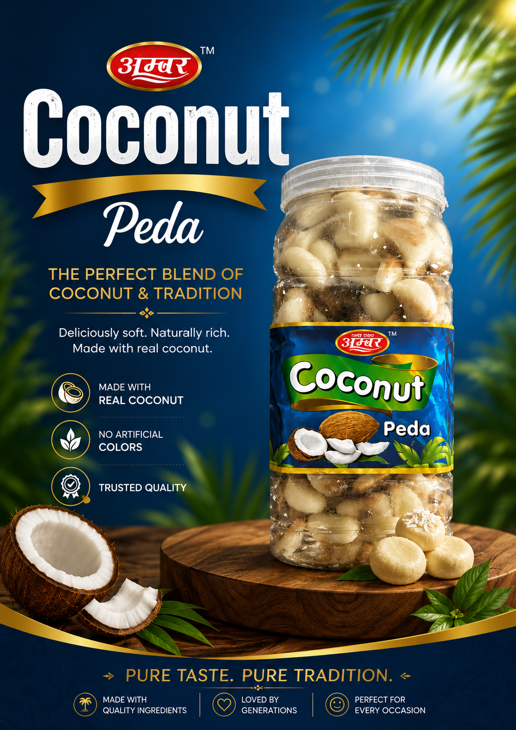 Coconut peda
